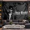 Wall Hanging Tapestry Custom NameAlex Warren Pattern Personalized Printed Fabric Wall Decor