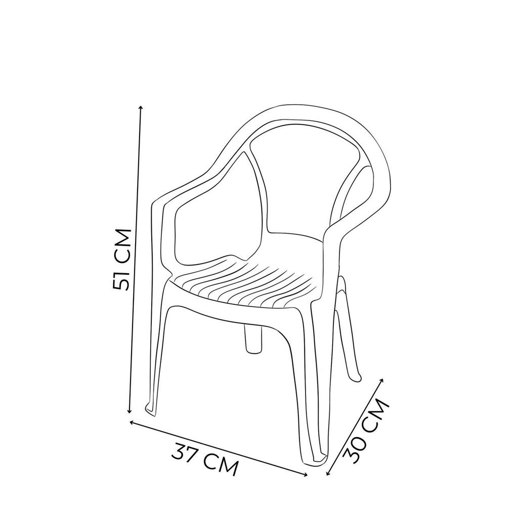 Kindertisch + Stuhl Kunststoff Afrika - 1 Stuhl