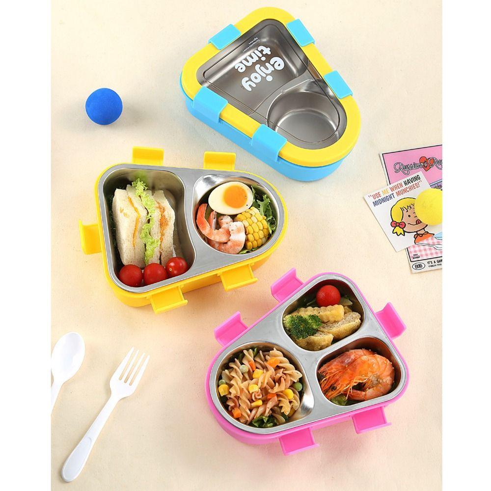 Sealed Insulated Lunch Container Portable Divided Lunch Plate  For Students