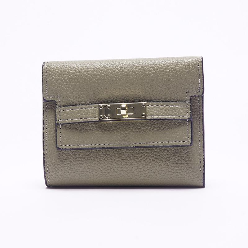 

Популярный ins кошелек женский кошелек высокого класса простой корейская версия короткий женский кошелек, кожа + 30% скидка студентам