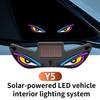 Wireless Solar Demon Eye Light Solar Powered Vehicle Signal Lights  Car Interior