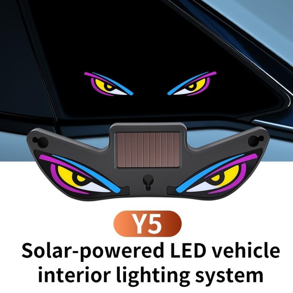 Wireless Solar Demon Eye Light Solar Powered Vehicle Signal Lights  Car Interior