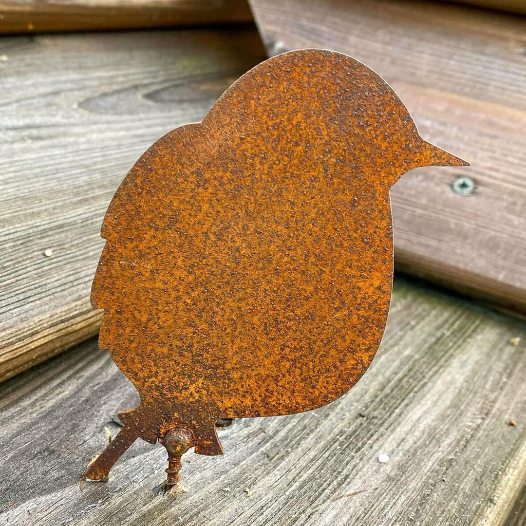 Iron Animal Sculptures Cartoon Plug-In Sculptures Decor Aging Resistance Holiday Gifts Waterproof for Yard Lawn Supplies