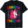 Grandpa of the Birthday Princess Unicorn Rainbow Funny T-Shirt