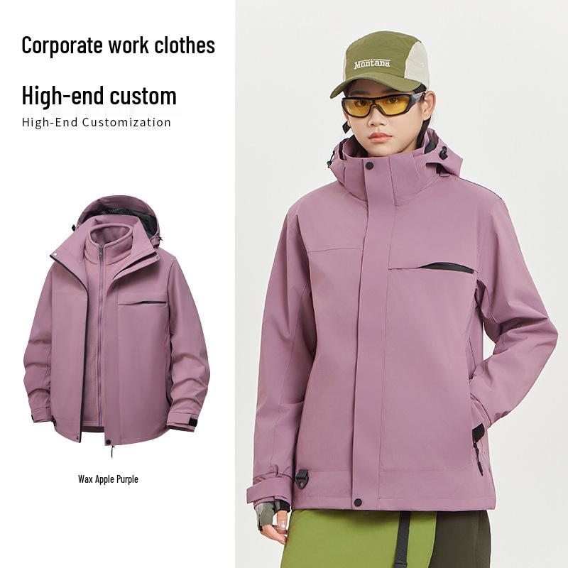 

XPeng Custom Logo 3-in-1 Jacket: Detachable Autumn/Winter Corporate Outerwear for 4S Shops XL