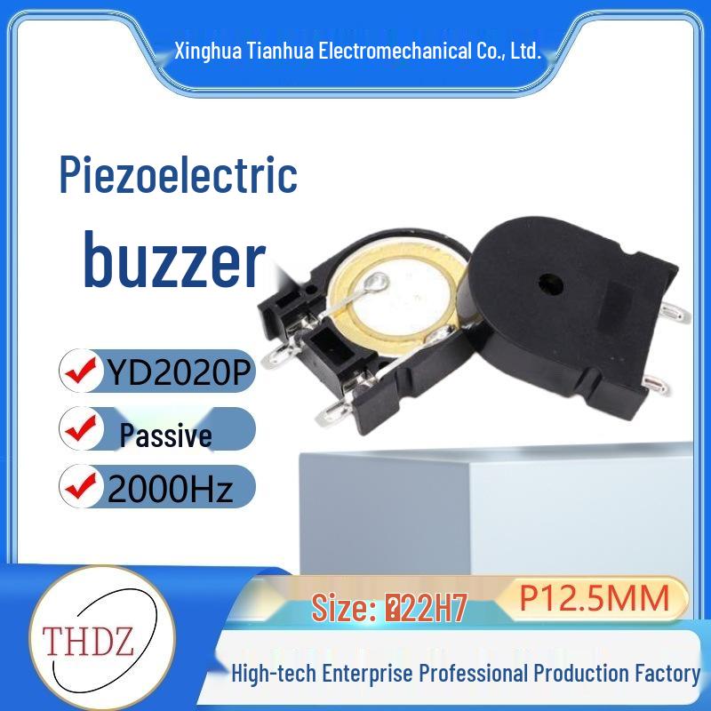 2207 Passive Buzzer THDZ, 2KHz Frequency, 5-16V, Horseshoe & U Shape YD2020P.