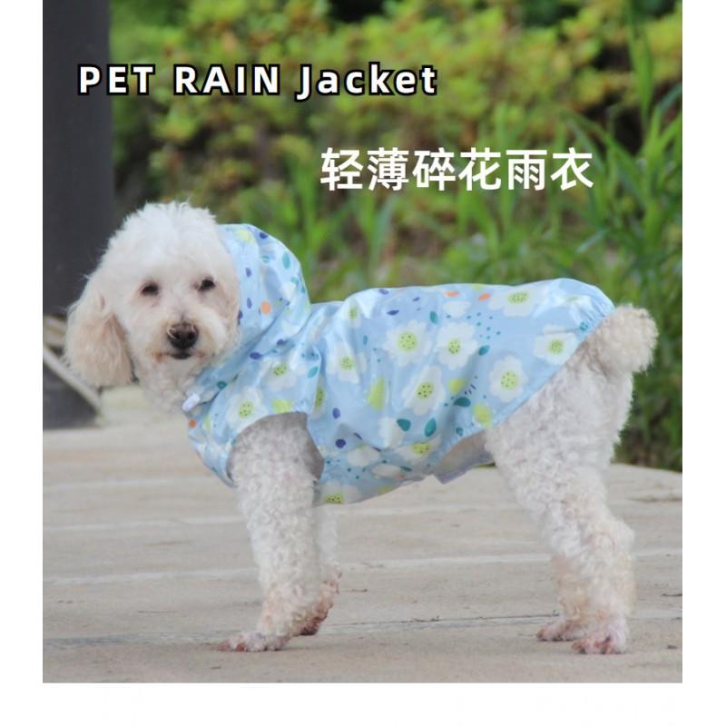Lightweight Waterproof Breathable Dog Raincoat Small Medium Breeds Teddy Corgi Outdoor Walk Wear