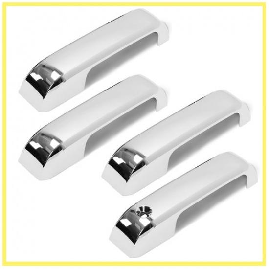 For 2017- Ford F250 F350 F450 Super Duty Chrome Door Handle Covers No Smart
