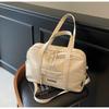 Canvas Bag Women's Large-capacity New Autumn and Winter Simple Versatile Messenger Bag Student Commuter Tote Bag