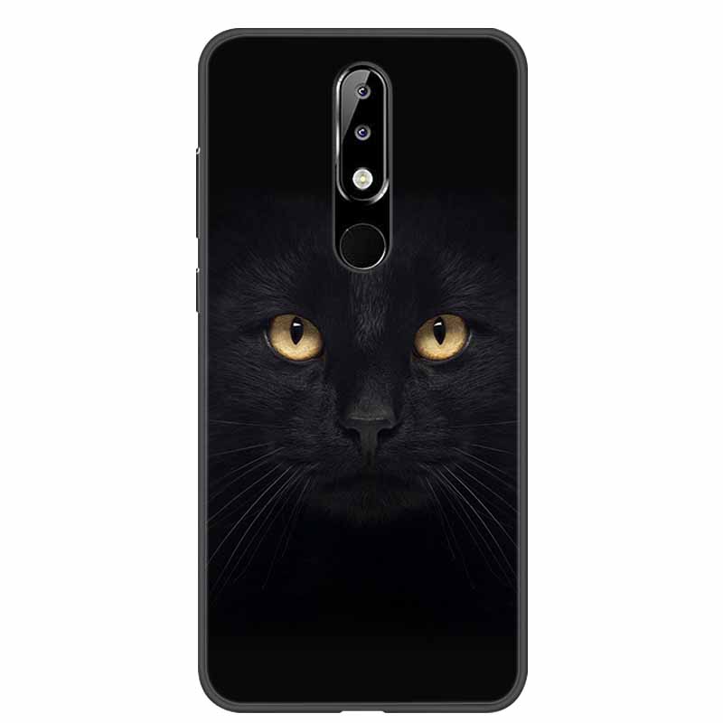 Per Nokia 6.1 Plus Custodia Adorabile Morbido Silicone Cartone Animato Gatto TPU Custodie per Telefono per Nokia X6 Copertura 6.1Plus Carina Coque per NokiaX6 Guscio