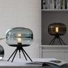 Minimalist Nordic Glass Table Lamp for Bedroom or Living Room Decor