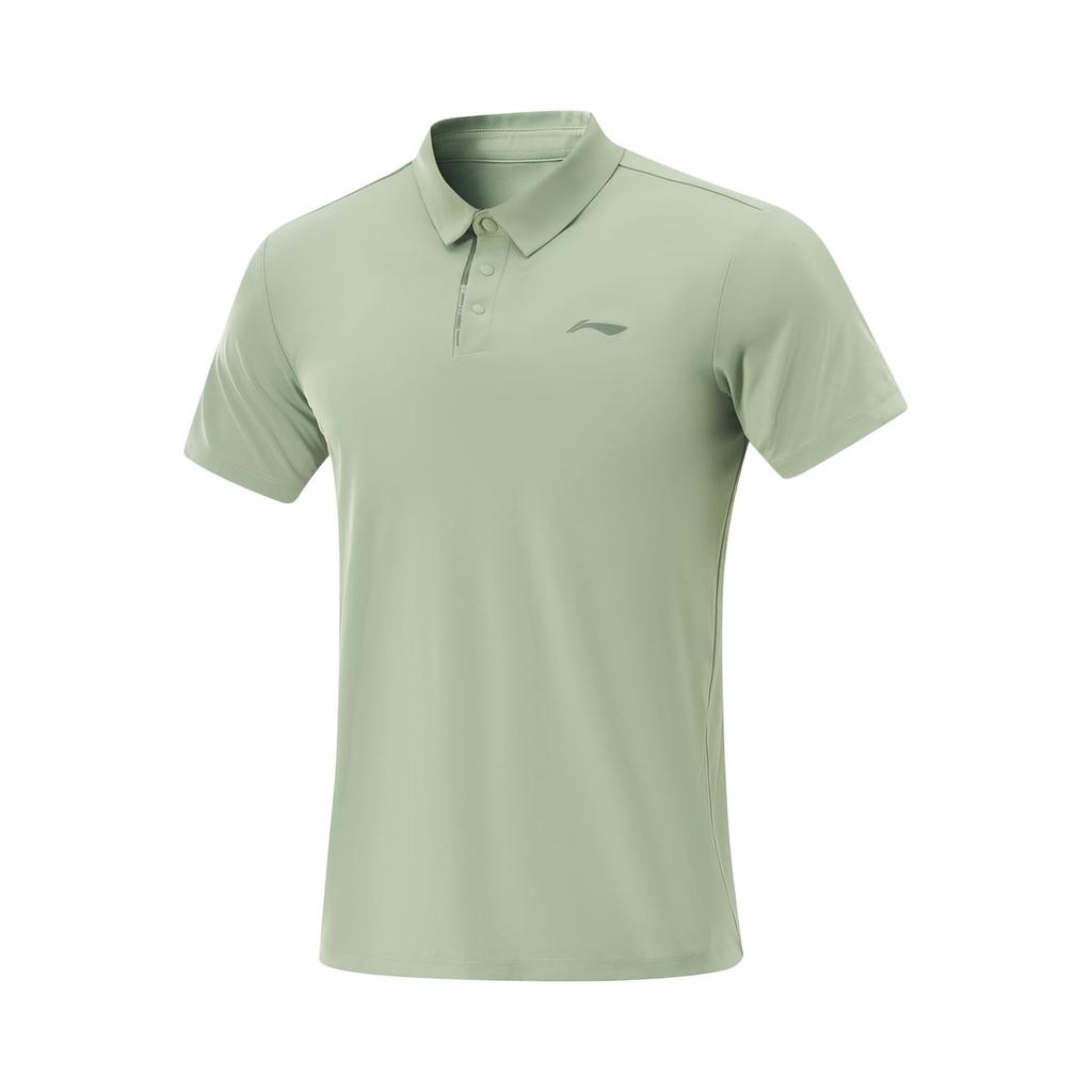 Li Ning Fitness Serie Polohemd Herren Erbsengrün APLV047-9
