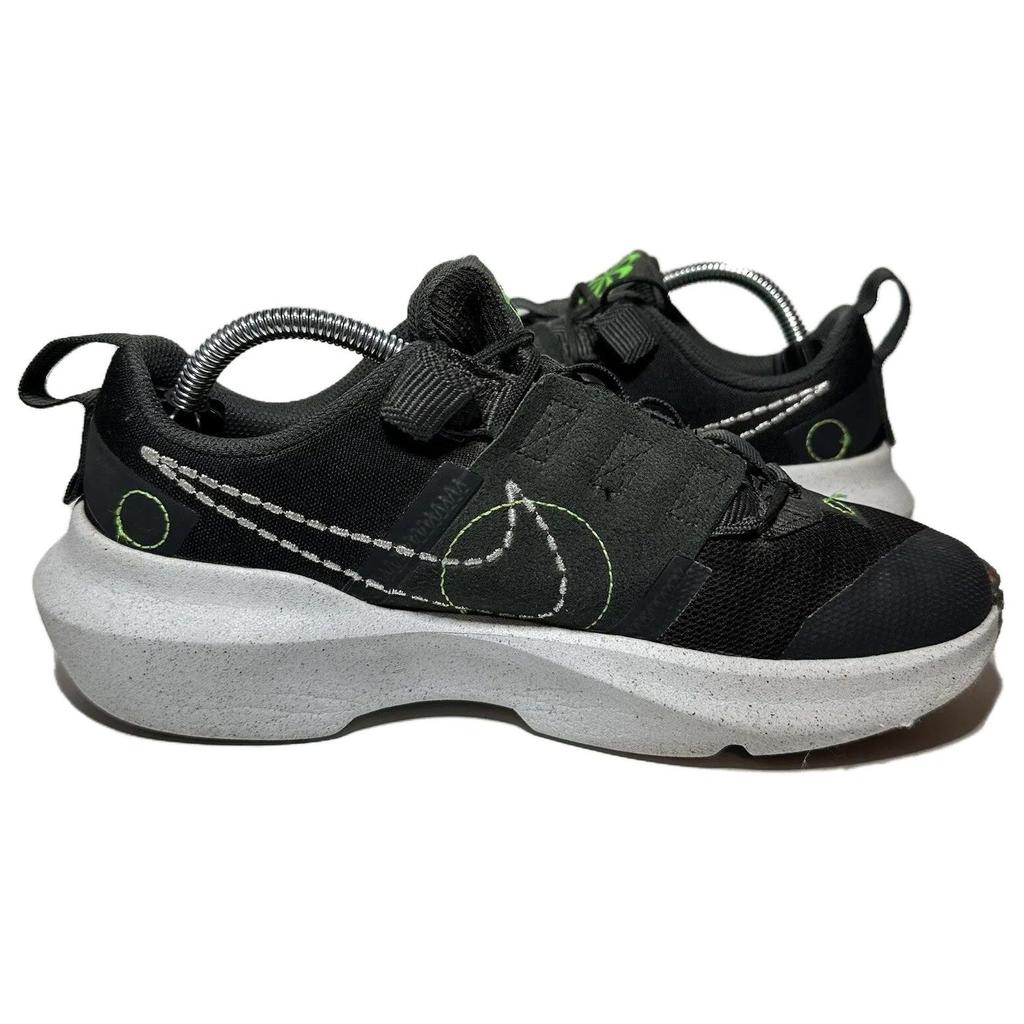 Nike Scarpe da ginnastica per bambini Crater Impact GS Black Chrome Grigio Fumo Scuro Verde-Strike DB3551-002