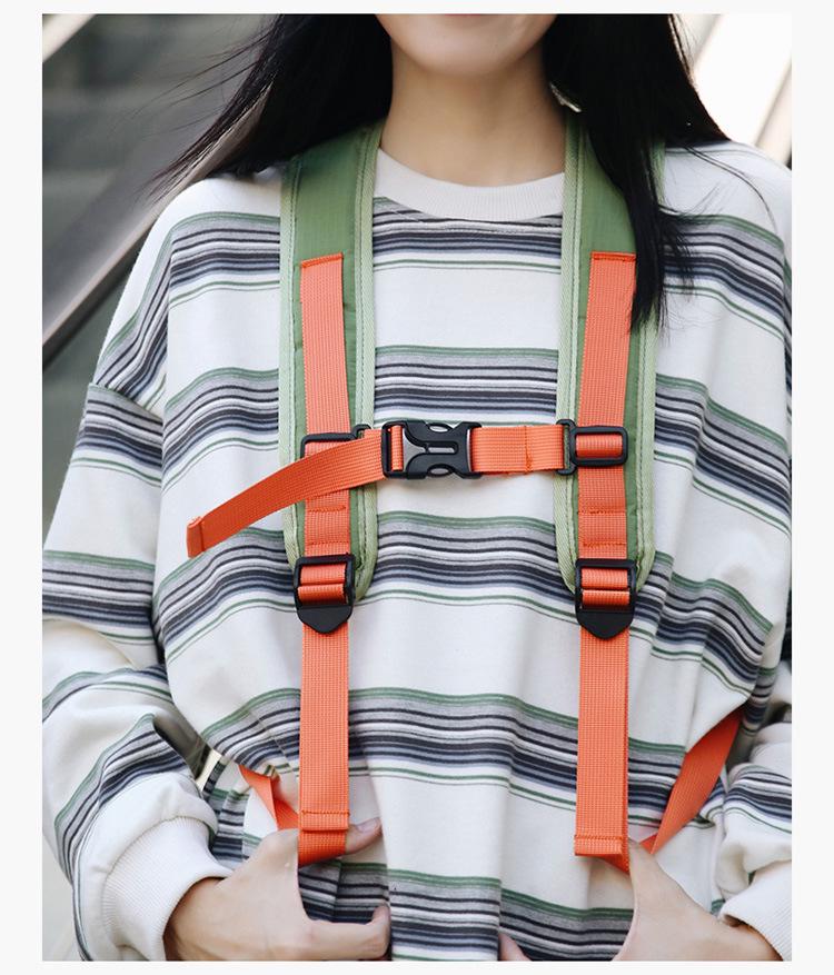 2025 Women's Fashion Textured Casual Backpack - Solid Color, Versatile for Commute & Travel