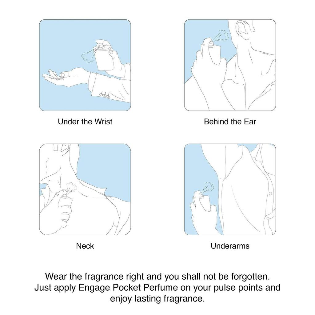 Engage ON Classic Woody Pocket Erkek Parfümü, Narenciye ve Baharatlı, Cilt Dostu, 18/ 17ml