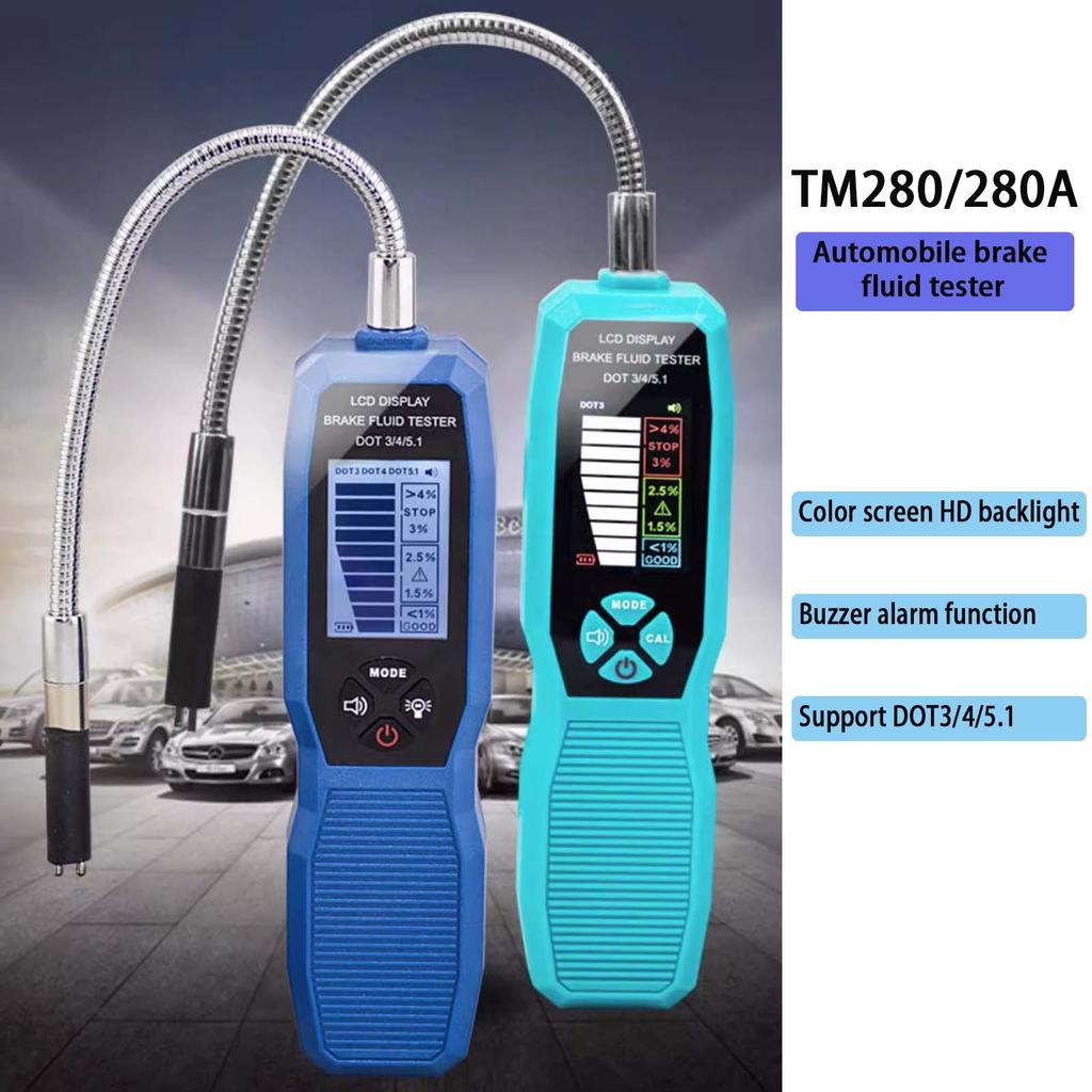 Automobile Brake Fluid Tester, Auto Oil Moisture Water Content Detector for Auto DOT3 DOT4 DOT5.1