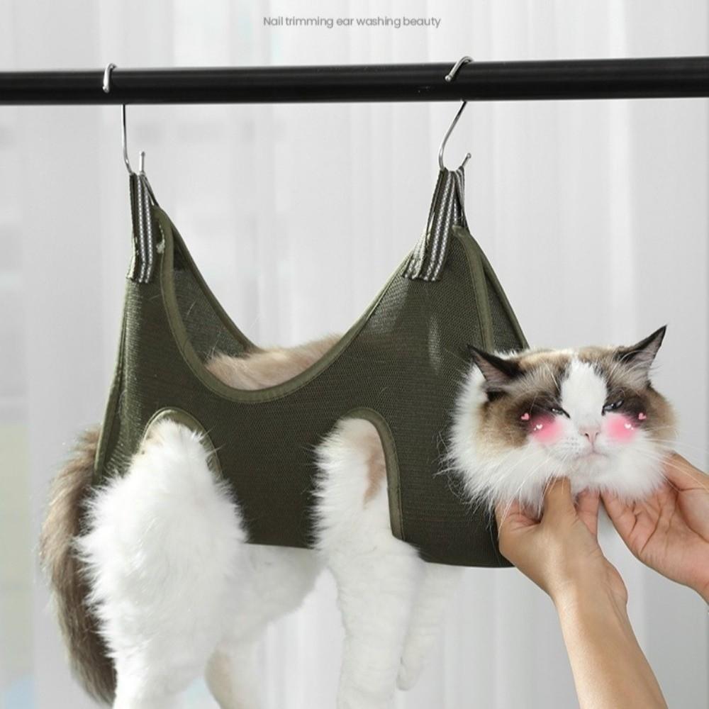 with Hanging Hooks Pet Grooming Hammock Restraint Bag  for Small Medium Large Dogs Puppy Cats