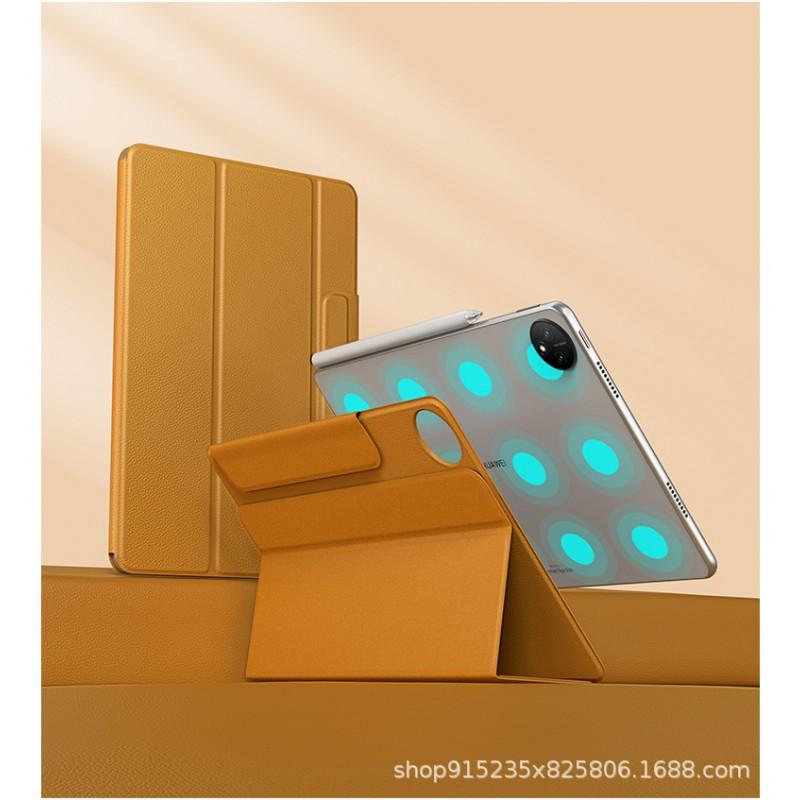 Slim Tri-Fold Magnetic Case MatePad Pro 11 With Pen Slot Stand PU Leather Cover In Multiple Colors