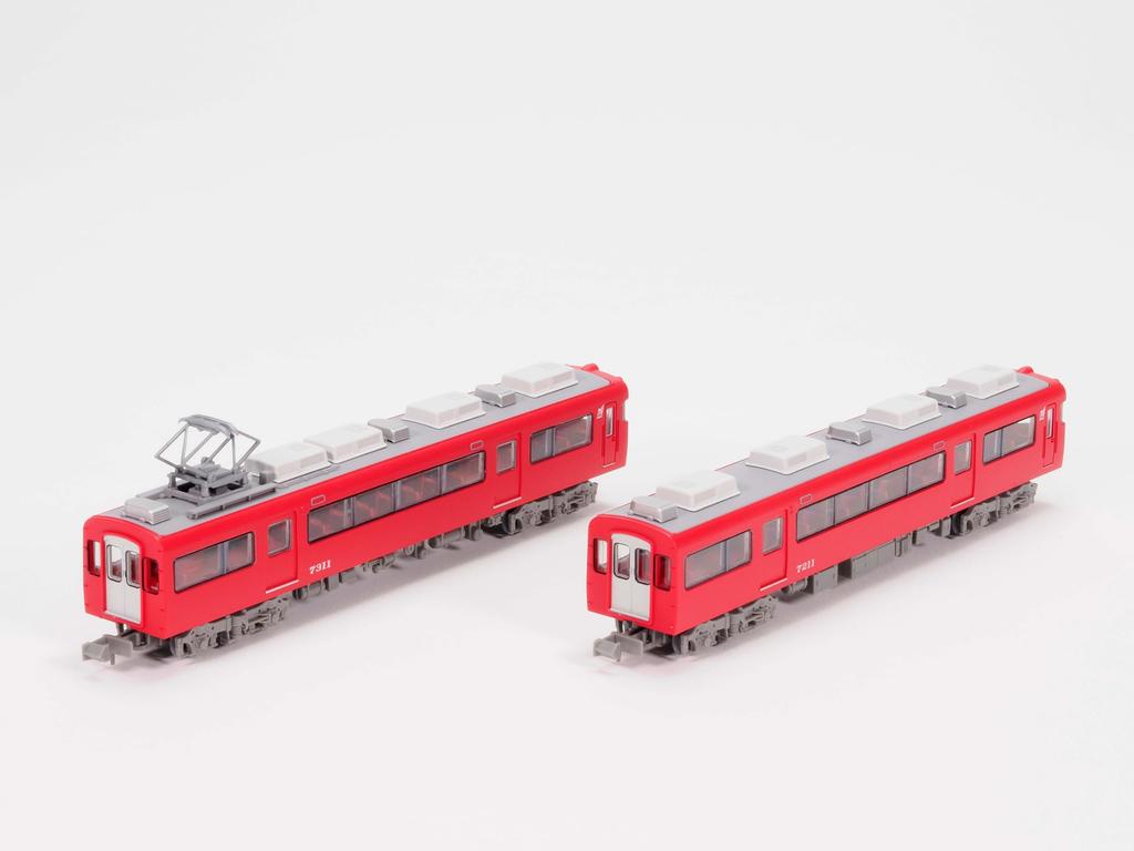 Tomytec Railway Collection, Nagoya Railroad 7300 Series, 2-Car Set, Diorama Supplies, 336679
