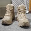 Spring and Autumn Martin Boots Men's Non-slip and Wear-resistant Hiking Thick-soled Large Size 48 Mountaineering Boots Versatile Casual Retro Boots