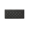 MEXICAN Cow Leather Bill Compartment Wallet Regular Women's Black/Ecru MLQB01201819