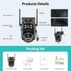 New EU 4K 8MP WIFI PTZ IP Camera Dual Lens With Dual Screen Ai Human Auto Tracking Color Nightvision ICsee Outdoor Surveillance Camera