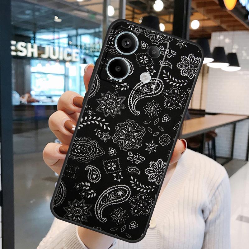 Bandana Seamless Pattern Case For Xiaomi Redmi Note 11 9 10 12 13 14 15 Pro Plus Redmi 15 15C 10C 12C 13C 14C Cover