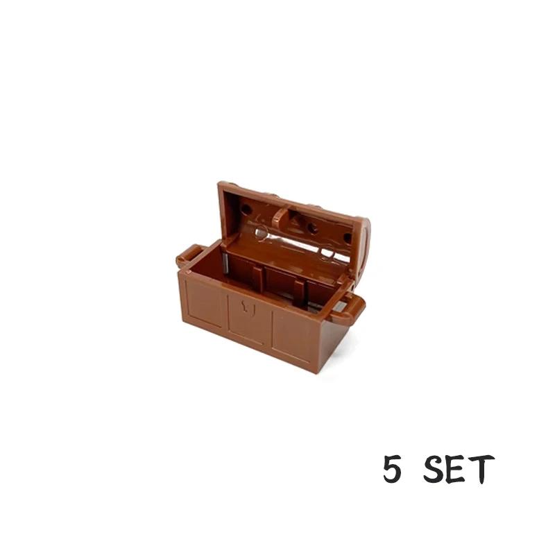 Moc Treasure Box Cash Dollar Coin Diamond Ore Gold Silver Cash Money Compatible 28556 30153 30385 3069 City Building Blocks Kids