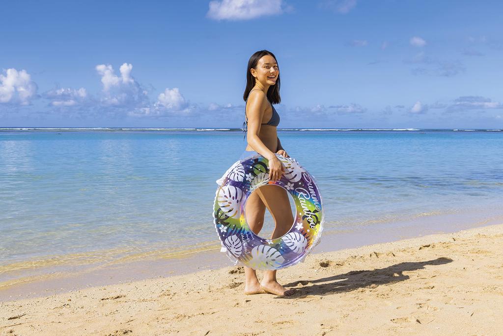 Igarashi Sommer-Regenbogen mit Schwimmer, 80cm, Seil, RLB-180V