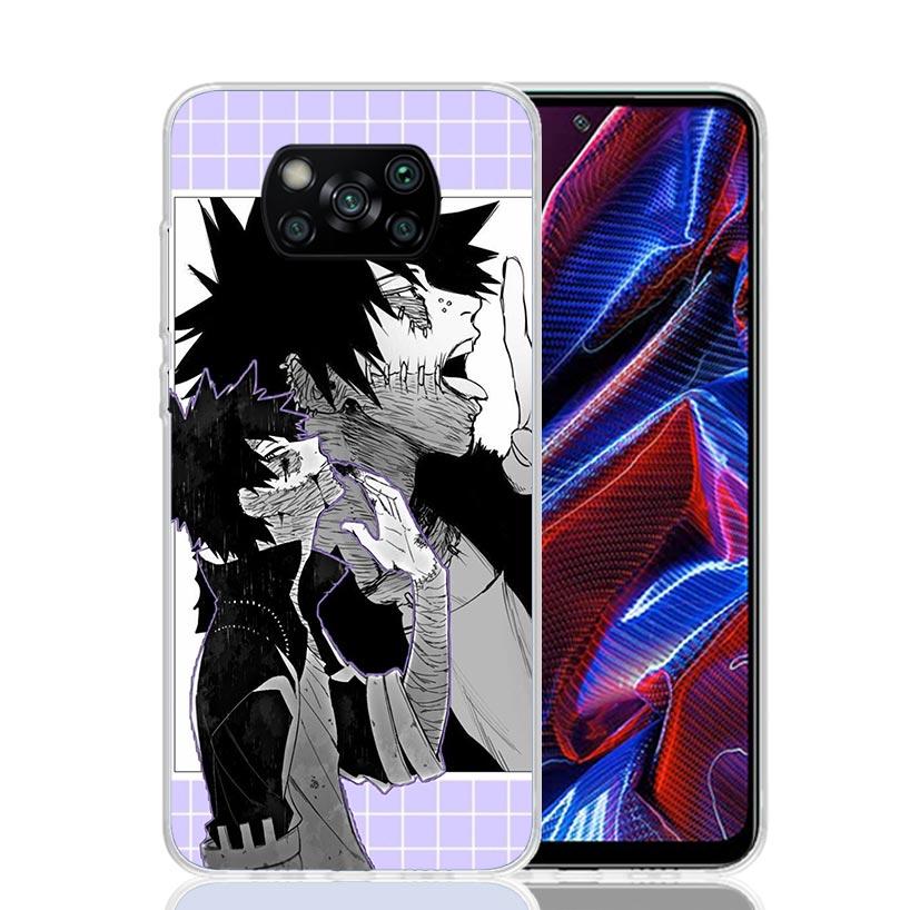 My Hero Dabi Bnha Case Phone Cover for Xiaomi Redmi Note 10 9 9S 8 8T 7 5 Pro Mi 12T 11T 10T 9T 12 11 Lite A3 A2 Trend Fundas Mi