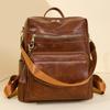 Mochila Retro para Mujer de Gran Capacidad para Viaje Diario con Borla