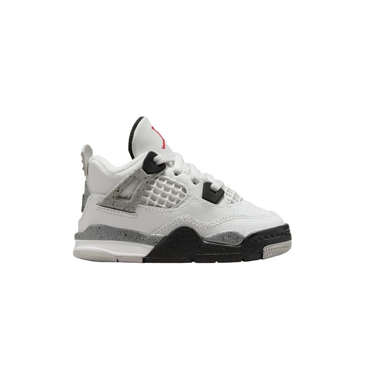 

Air Jordan 4 Retro OG TD White Cement 2025 Baby Sneakers Summit-White Fire-Red Tech-Grey IB4387-100 22
