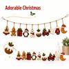 Christmas Wooden Hanging Ornaments with and Bell Designs, Holiday Decor