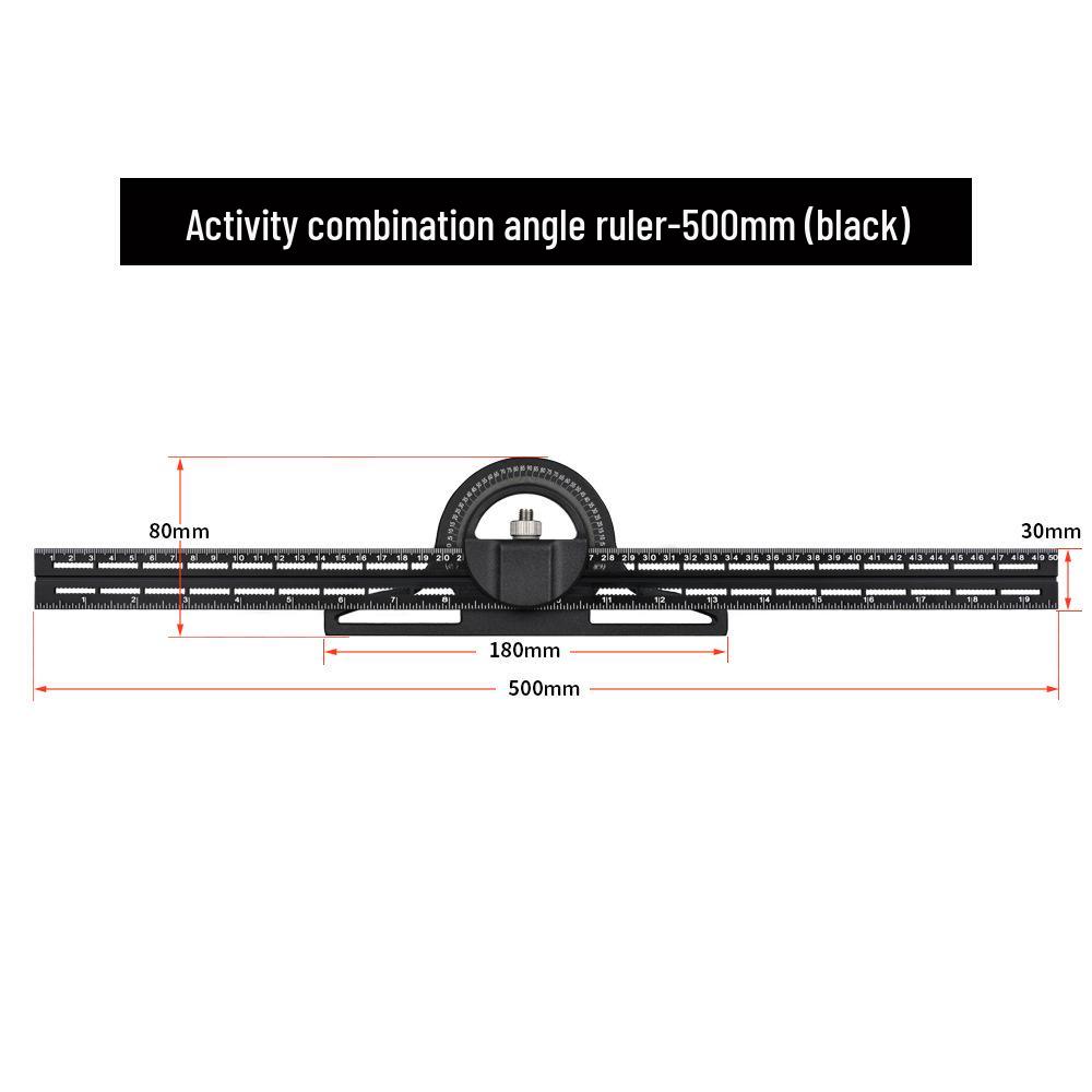 360° Vernier Edge and Right Angle Ruler for Woodworking