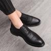 Men’s Brogues Dress Formal Leather Business Derby Shoes Wingtip Tuxedo Wedding Blazers Saddle Shoes Large Size