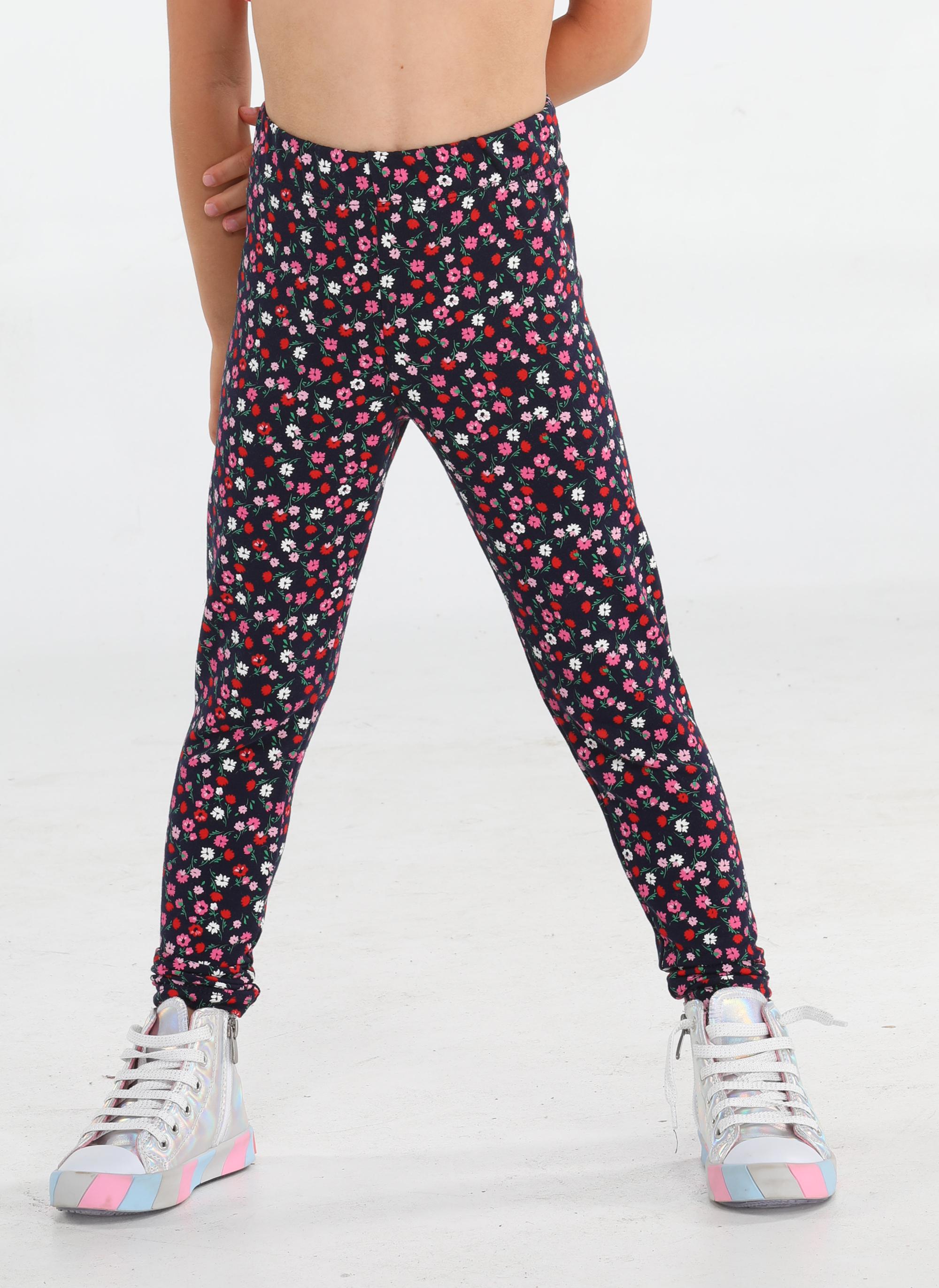 

Mini Çiçek Desenli Kız Çocuk Tayt 3 Yaş чорний