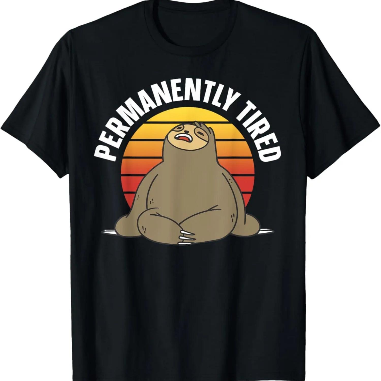 Permanently Tired Low Battery T-Shirt S