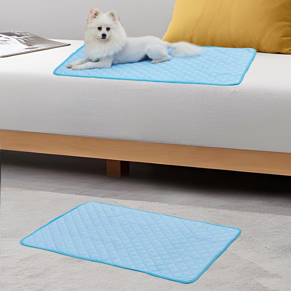 Dog Cooling Mat Summer Dog Beds for Small Large Dog Cushion Cat Blanket Breathable Pet Puppy Sofa Pad Washable Car Dogs Ice Mat