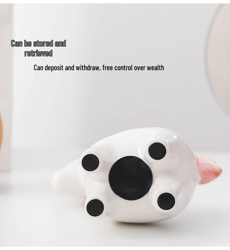 Regenbogen-Einhorn Keramik Sparschwein – Kinder Heimdeko Ornament