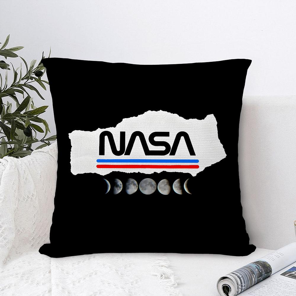 N-NASA S-space Pillow Case Plush Fabric Soft Pillowcase Double Sided Print Sofa Cushion Cover Throw Pillow Cover