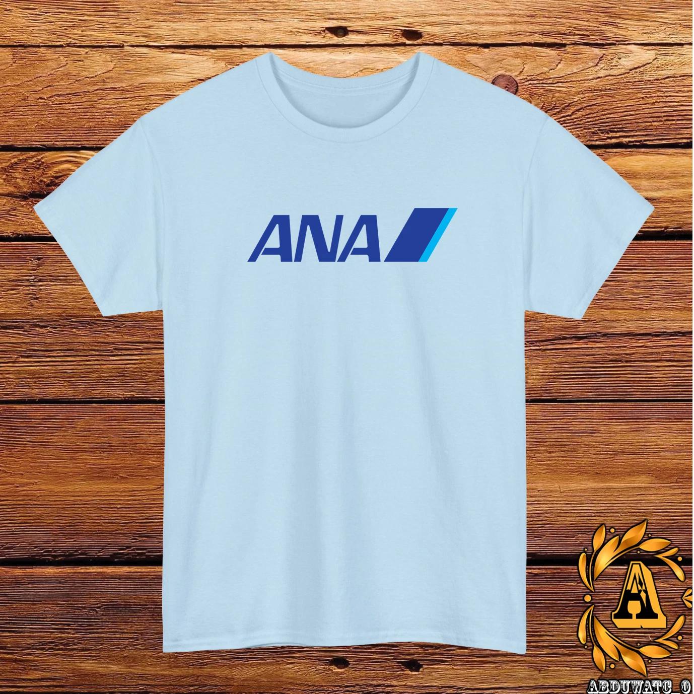 All Nippon Airways ANA Logo T-Shirt Black/Grey/White/Navy/Red/Light Blue S-5XL L