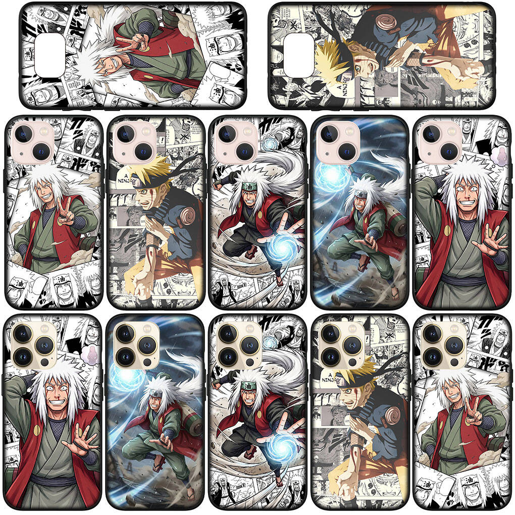 Phone Case for iPhone 17 15 16 Plus Redmi Note 14 12 11 13 Pro Max Huawei P30 P20 Lite Y9 OPPO A60 A40 A80 A38 A54 Cartoon Jiraiya Narutos Anime Cover
