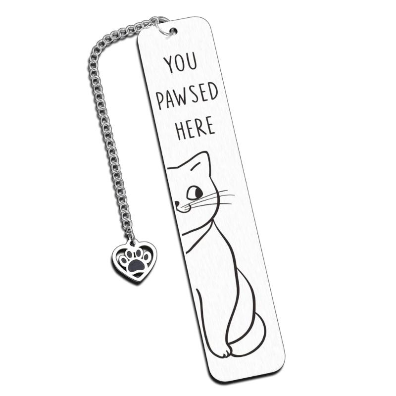 

Закладки з котами з нержавіючої сталі Закладки-ланцюжки Закладки-підвіски Металеві закладки Роздільник сторінок для книголюба вчителя