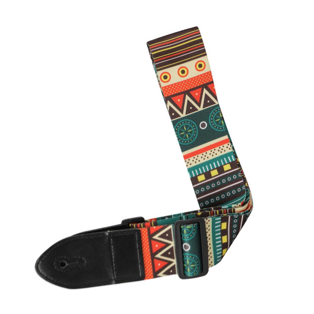 Electric Guitar Polyester Straps Ethnic Style Ballad Acoustic Guitars Bass Belt Musical Instrument Accessory