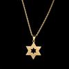 New Alloy Pendant Hexagonal Star Pendant Vacuum Trendy Mens Accessory