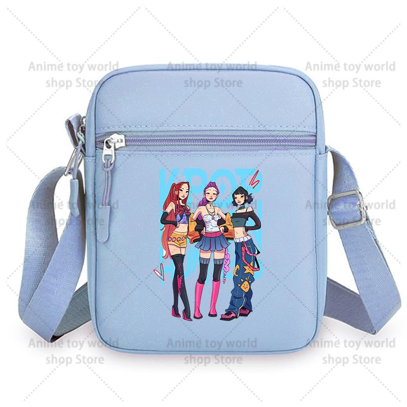 Langlebige KPop Dämonenjäger Mädchen Umhängetaschen Nylon Kleine Umhängetasche Kawaii Oxford Messenger Seitliche Sling-Tasche Ehemann Dame Brusttasche