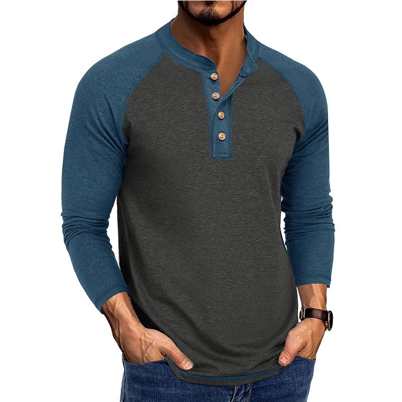 2025 Autumn and Winter New Long-sleeved Men's T-shirt Tops Large Size