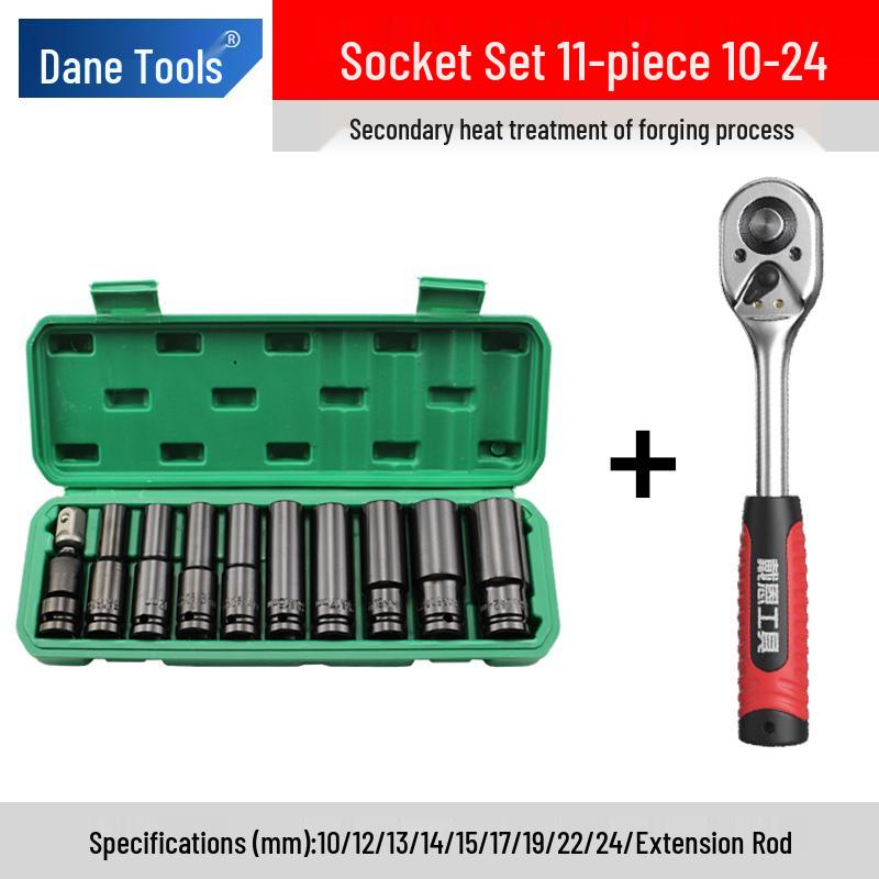 Electric Wrench Socket Set with Extended Hex Heads & Fly Electric Board Tool