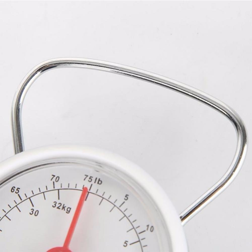 75 LB Tragbare mechanische Zifferblattwaage Hängende Küchen-Digitalwaage Reisegepäckwaage Mehrzweckwaagen mit Maßband