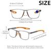 10pcs of ultra light two-color leg rests men's and women's fashionable sports styles anti blue light frame reading glasses